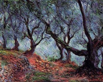 Claude Oscar Monet : Grove of Olive Trees in Bordighera